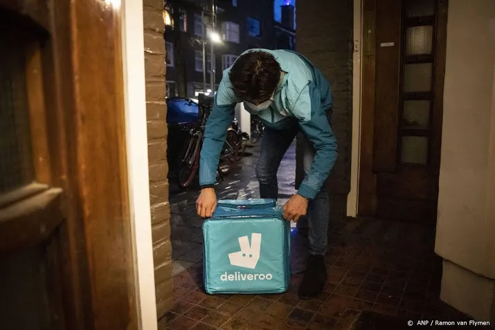 veel meer maaltijden besteld via deliveroo in 2020