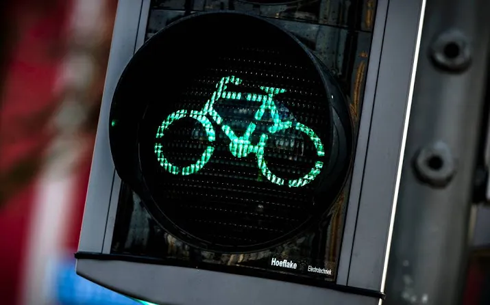 veel vaker groen licht voor fiets in rotterdam