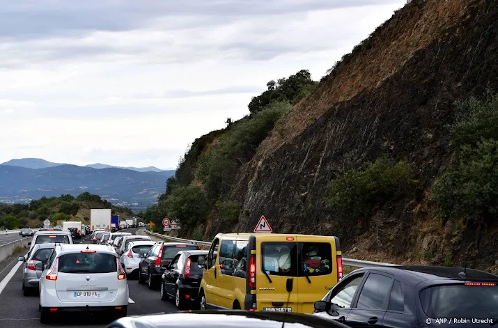 veel vertraging op de franse vakantieroutes
