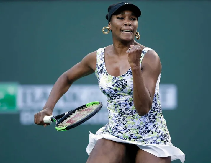 venus williams bij laatste vier indian wells
