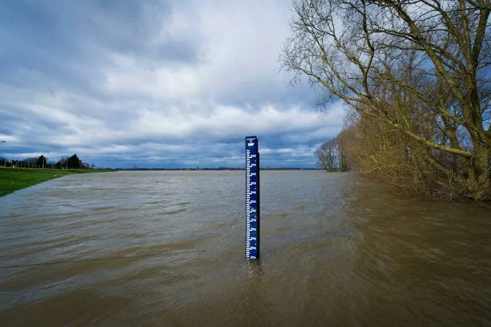 verhoogde waterstanden niet zorgelijk