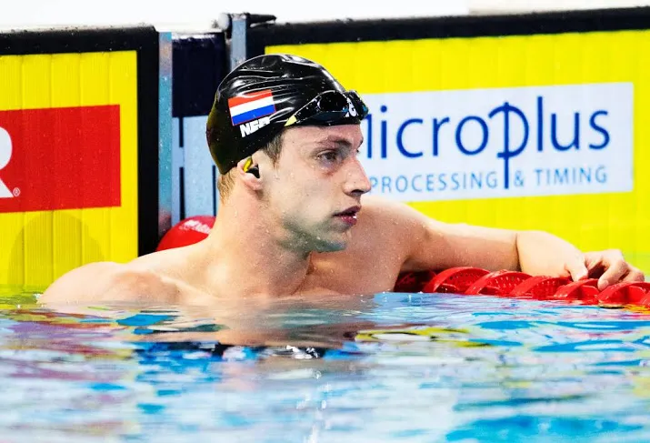 verlinden naar finale 100 meter vlinderslag