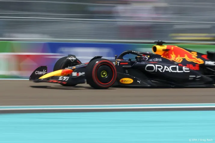 verstappen derde in derde vrije training voor gp miami