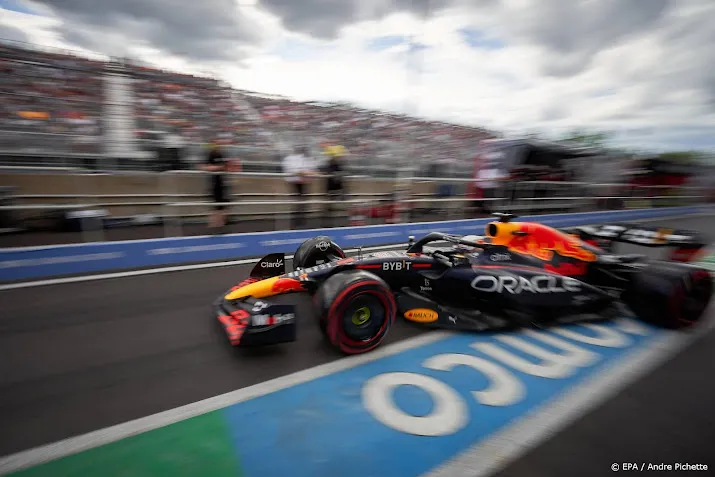 verstappen glijdt van de baan af in derde vrije training