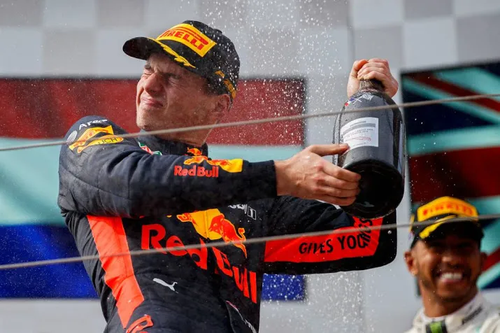 verstappen hoefde niet heel hard te werken