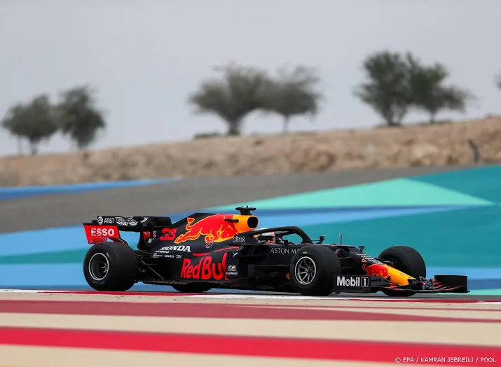 verstappen klokt zesde tijd in eerste vrije training gp bahrein