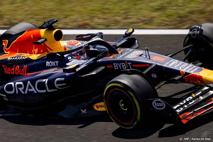 verstappen naar tweede tijd in derde training op hungaroring