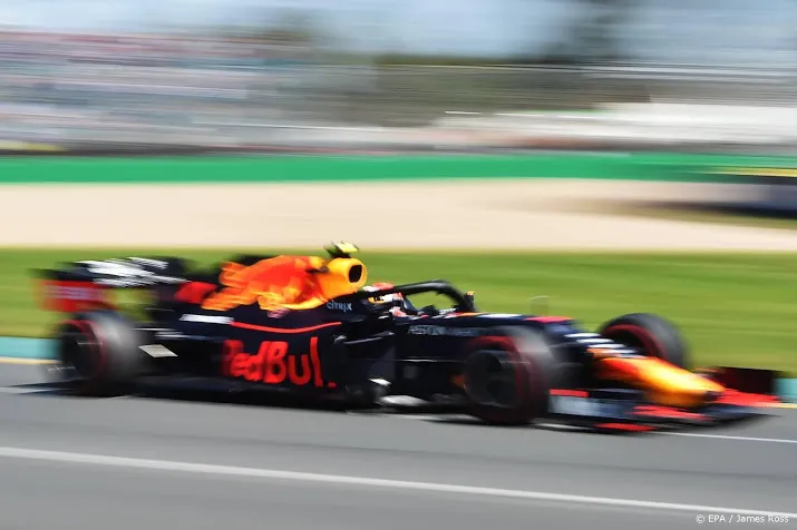 verstappen negende in derde vrije training