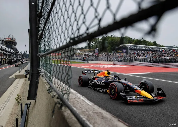 verstappen rijdt tweede tijd in derde training voor gp belgie