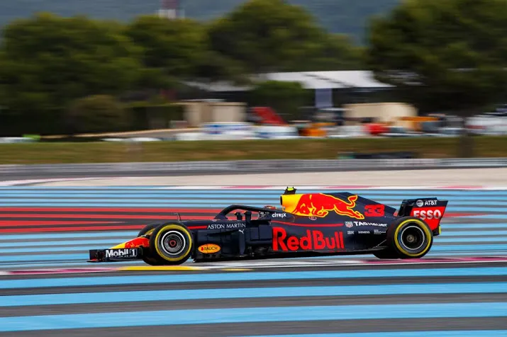 verstappen start op plek vier in frankrijk