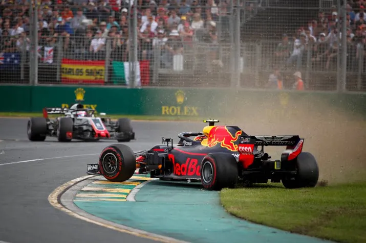 verstappen zesde in melbourne zege vettel