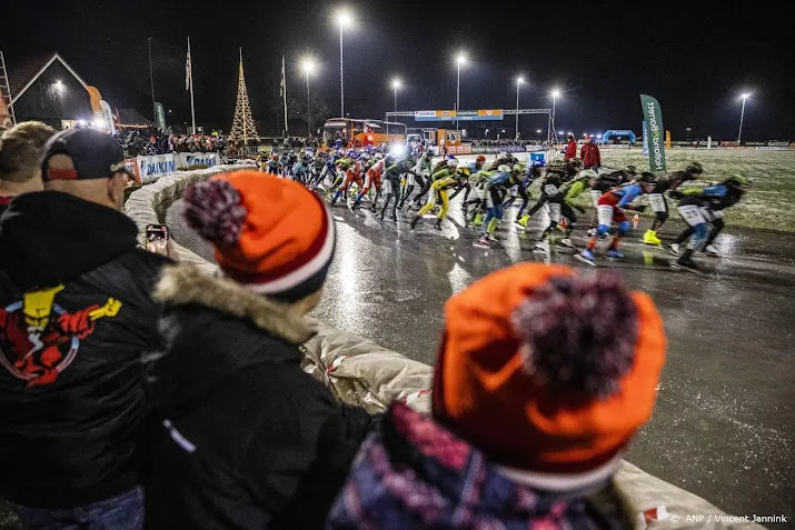 verweij wint eerste marathon op natuurijs na massasprint