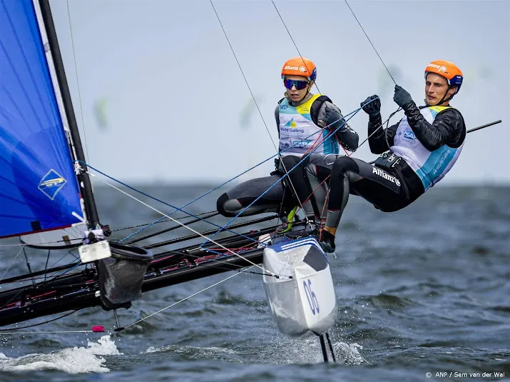 vierde plaats van der meer bouwer badloe staakt strijd op wk zeilen