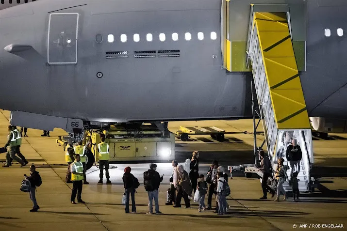 vijfde repatrieringsvlucht met nederlanders aangekomen