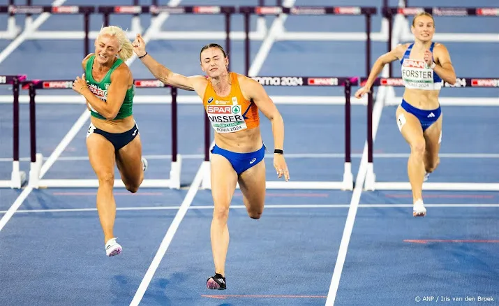 visser mist ek medaille in hordefinale met bizarre tijden