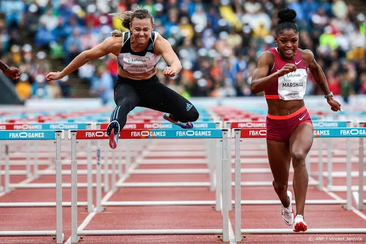 visser opent seizoen op 100 horden met 6e plaats bij fbk games
