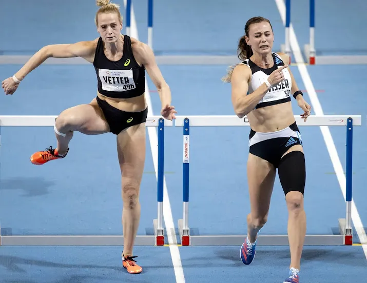 visser raakt bij nk indoor geblesseerd in finale 60 meter horden