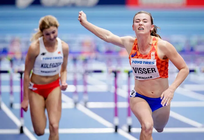 visser vierde in rome op 100 horden