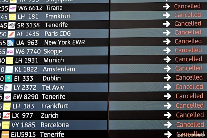 vluchten klm geannuleerd vanwege staking luchthaven berlijn