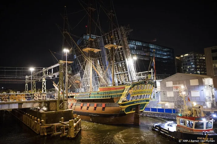 voc schip amsterdam teruggekeerd naar scheepvaartmuseum