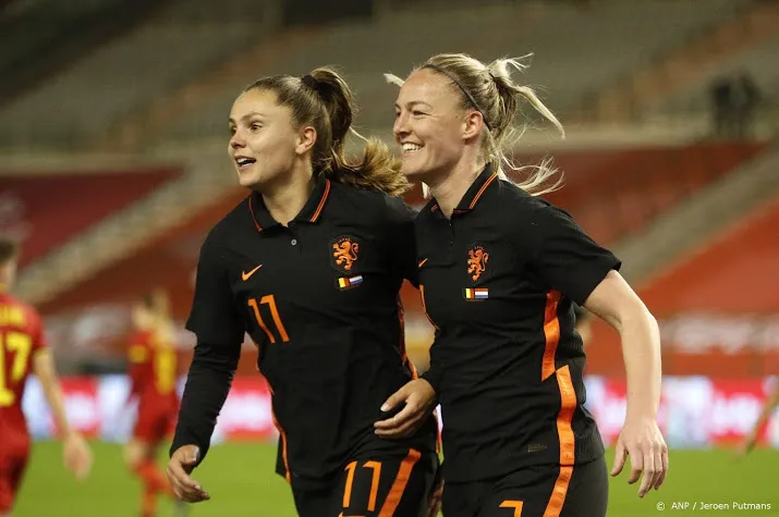 voetbalsters rekenen overtuigend af met belgie