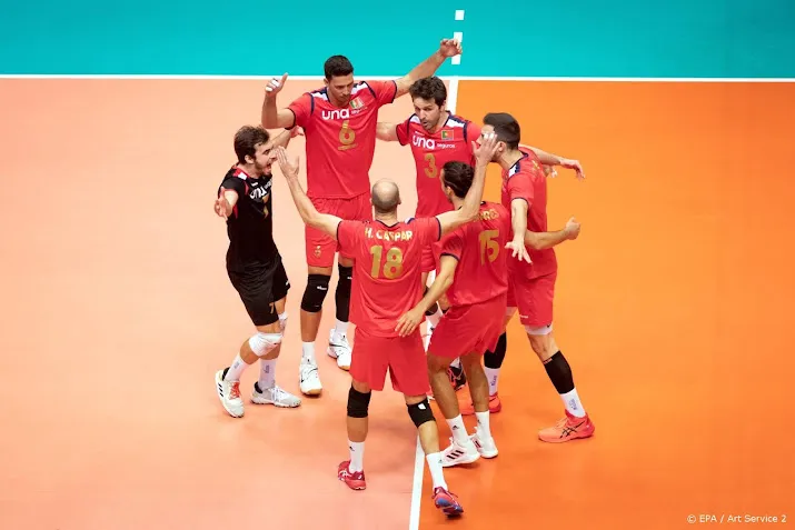 volleyballers in achtste finales ek tegen portugal