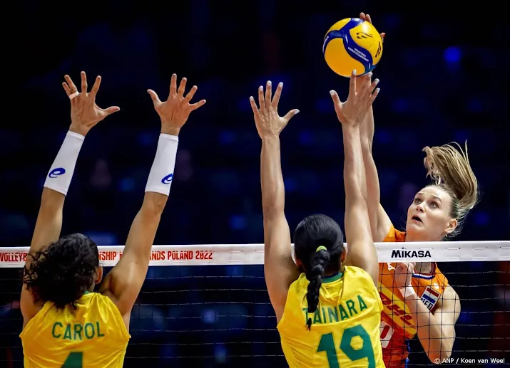 volleybalsters in nations league ook onderuit tegen brazilie