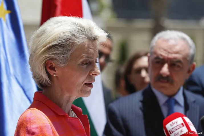 von der leyen in israel om te praten over gas voor europa