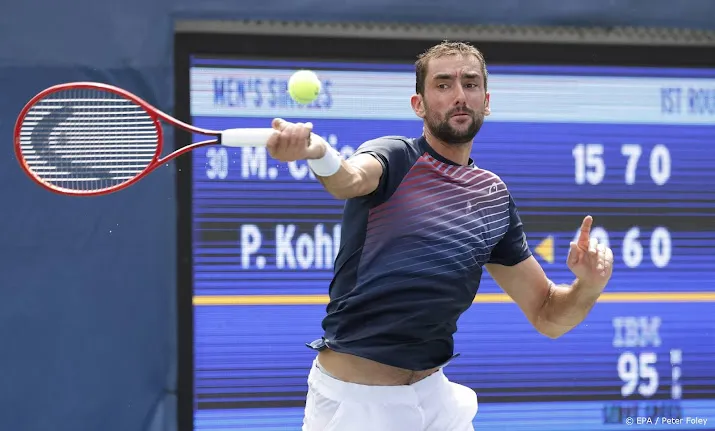 voormalig kampioen cilic geeft op in eerste ronde us open