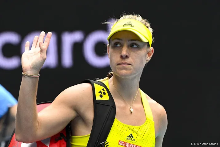 voormalig kampioene kerber al uitgeschakeld in melbourne