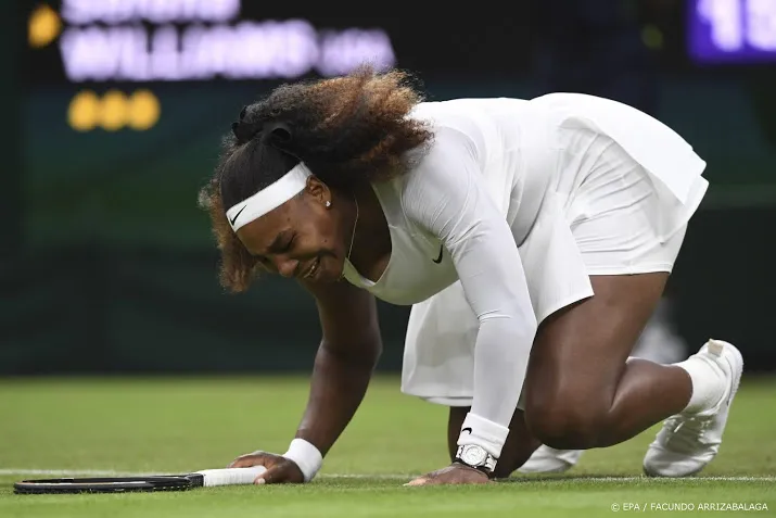 vroege aftocht serena williams op wimbledon door blessure