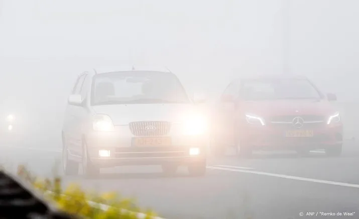 waarschuwing voor dichte mist in het zuiden