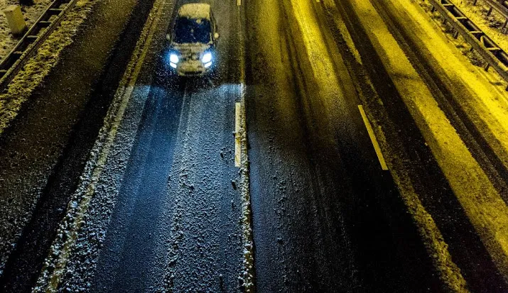 waarschuwing voor gladheid noorden door sneeuw