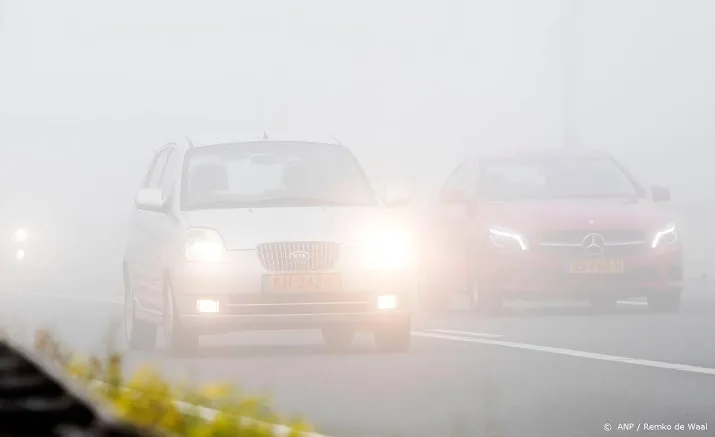 waarschuwing voor mist in noordoosten en midden van het land