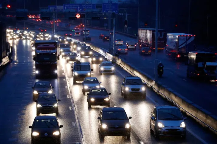 waarschuwing voor veel files in de middag