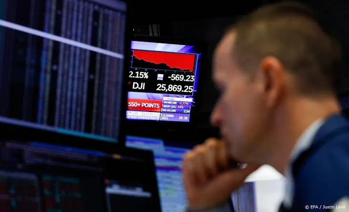 wall street sluit met duidelijke verliezen