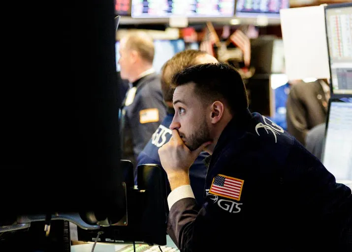 wall street vlak in middaghandel