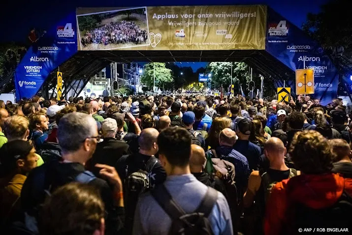 wandellegioen trekt op warme dag verder over de zevenheuvelen