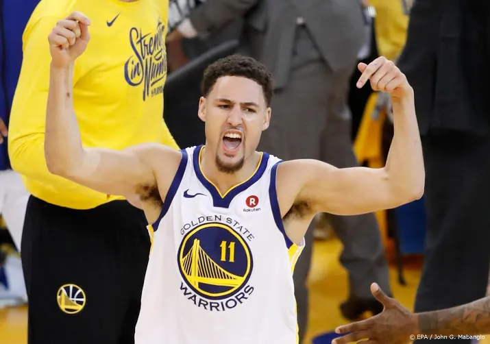 warriors winnen met trefzekere thompson