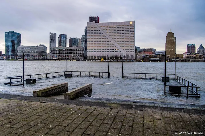water op kades van noordereiland rotterdam