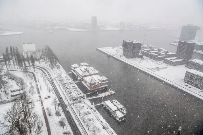 wateroverlast door regen en smeltende sneeuw