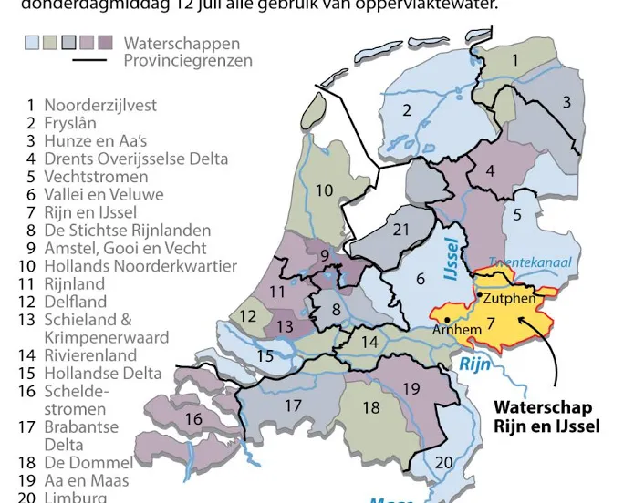 waterschap verbiedt gebruik oppervlaktewater