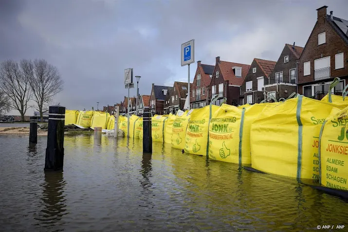 waterstand in ijsselmeer en markermeer blijft zeer hoog