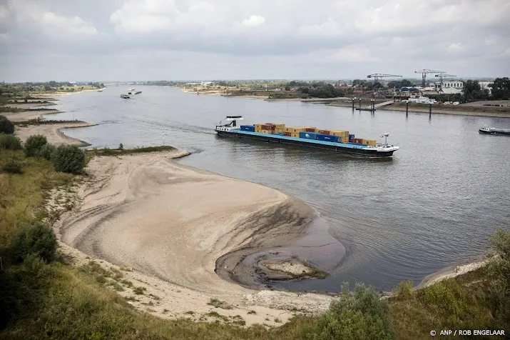 waterstand rijn bij duitse stad kaub gedaald tot onder 1 meter