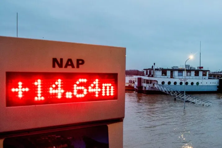 waterstand rijn bij lobith tikt piek aan