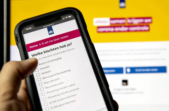 website coronatest nl weer in de lucht na storing