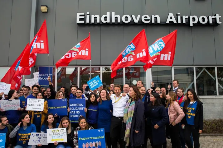 weer staking bij ryanair in eindhoven