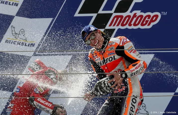 wegracer marquez domineert ook in aragon