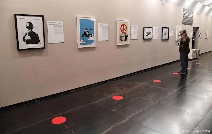 werk banksy geveild in zwolle