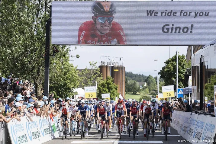 wielrenners voltooien geneutraliseerde rit ronde van zwitserland